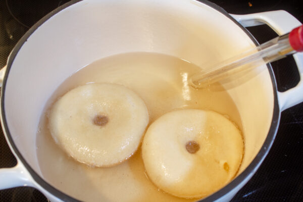 frying donuts in coconut oil