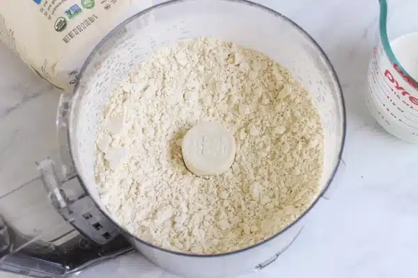 butter pulsed in food processor with einkorn flour