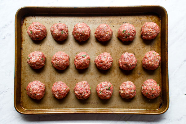 steps to make beef pork and veal italian meatballs