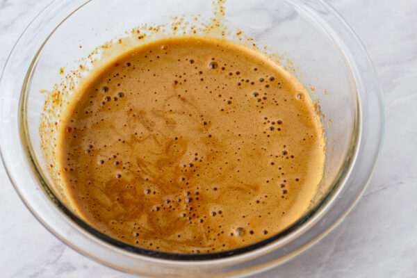 bowl of wet ingredients